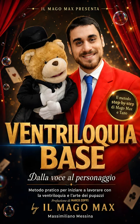 Copertina del libro Ventriloquia Base, prefazione di Marco Zoppi